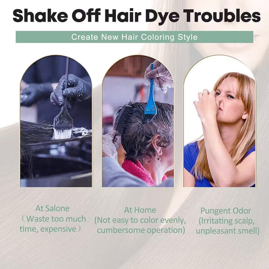 Super Black Permanent Hair Color – 5 Minute Quick Hair Dye with Natural Extracts (100% Gray Coverage, No Irritation, Ammonia-Free)